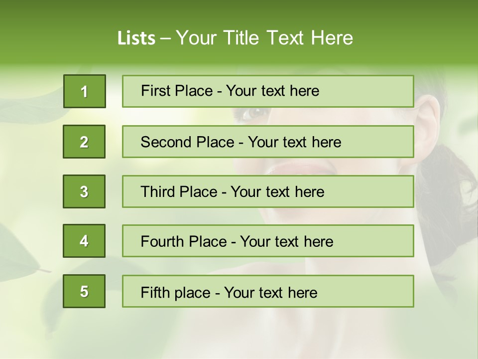 Face Care Green PowerPoint Template