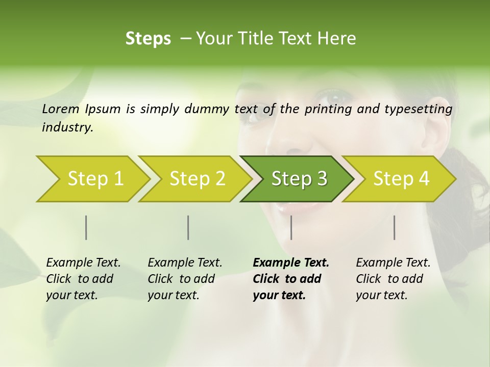 Face Care Green PowerPoint Template