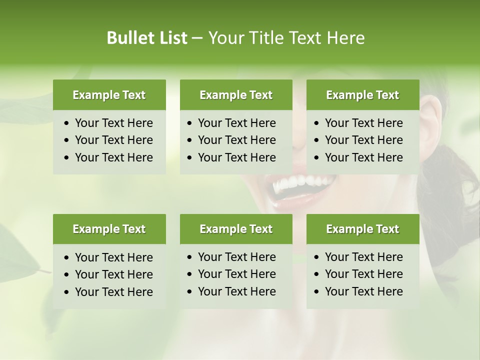 Face Care Green PowerPoint Template