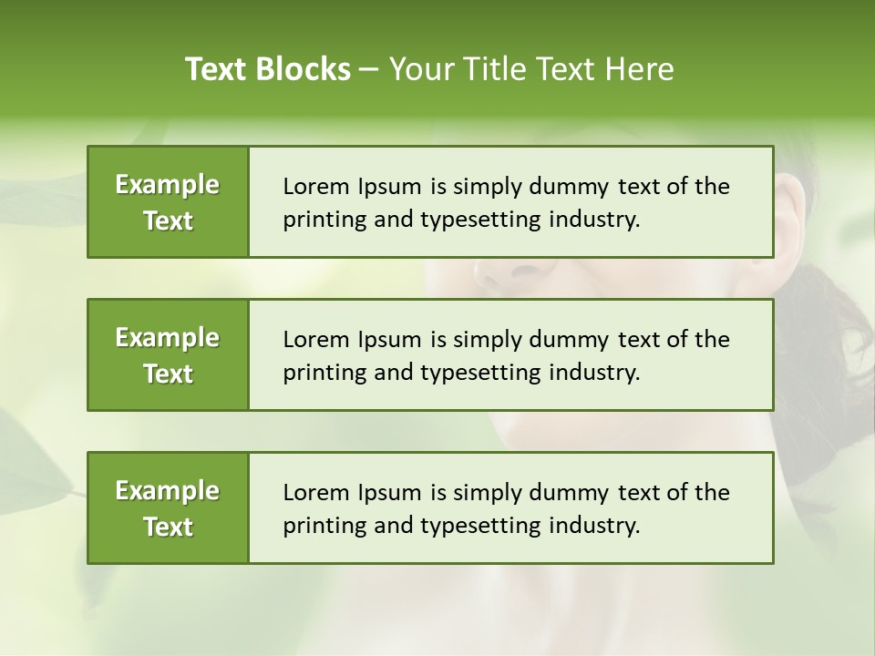 Face Care Green PowerPoint Template
