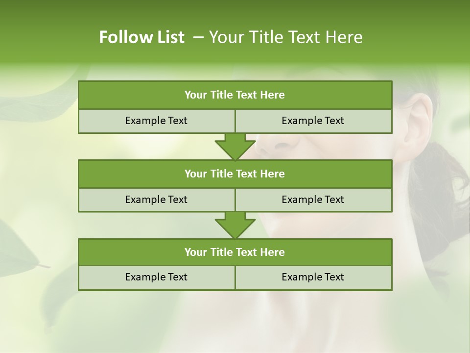 Face Care Green PowerPoint Template