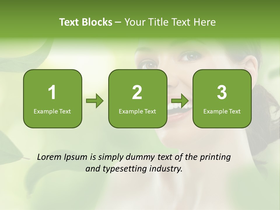 Face Care Green PowerPoint Template