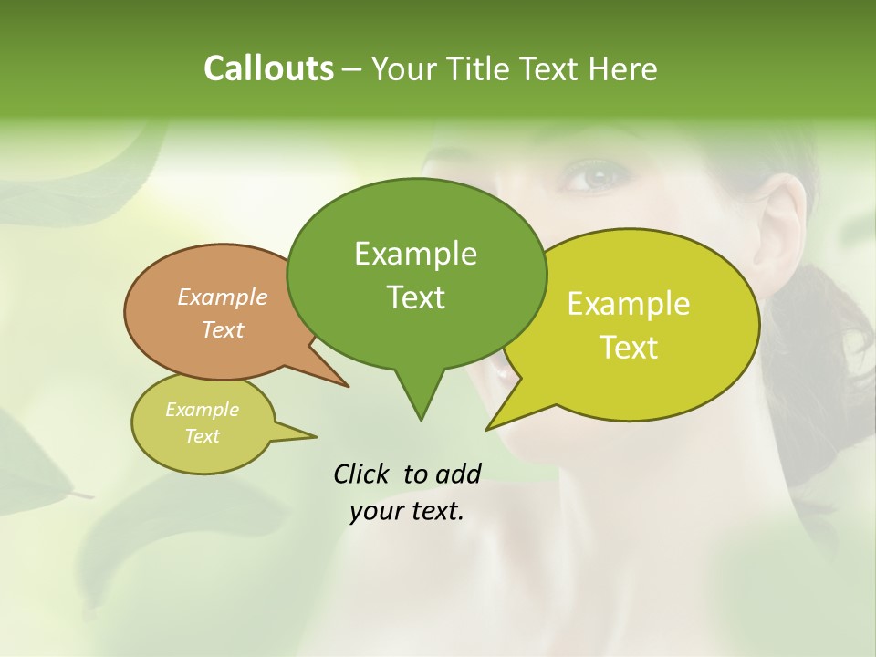 Face Care Green PowerPoint Template