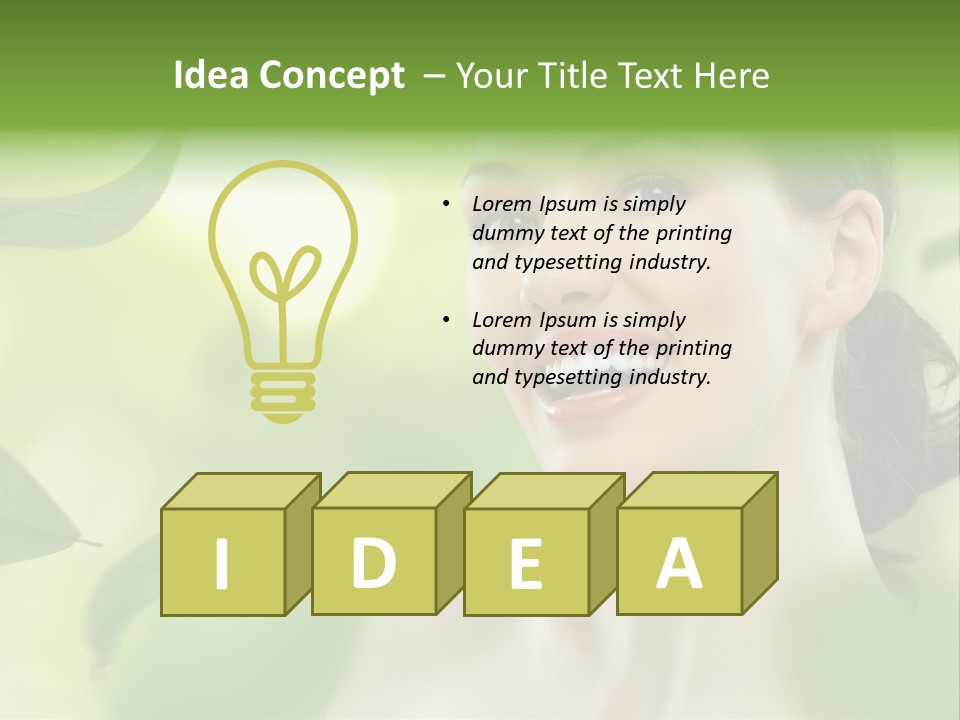 Face Care Green PowerPoint Template