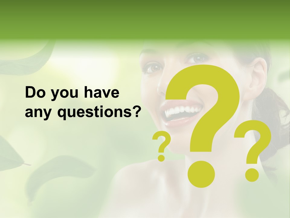 Face Care Green PowerPoint Template