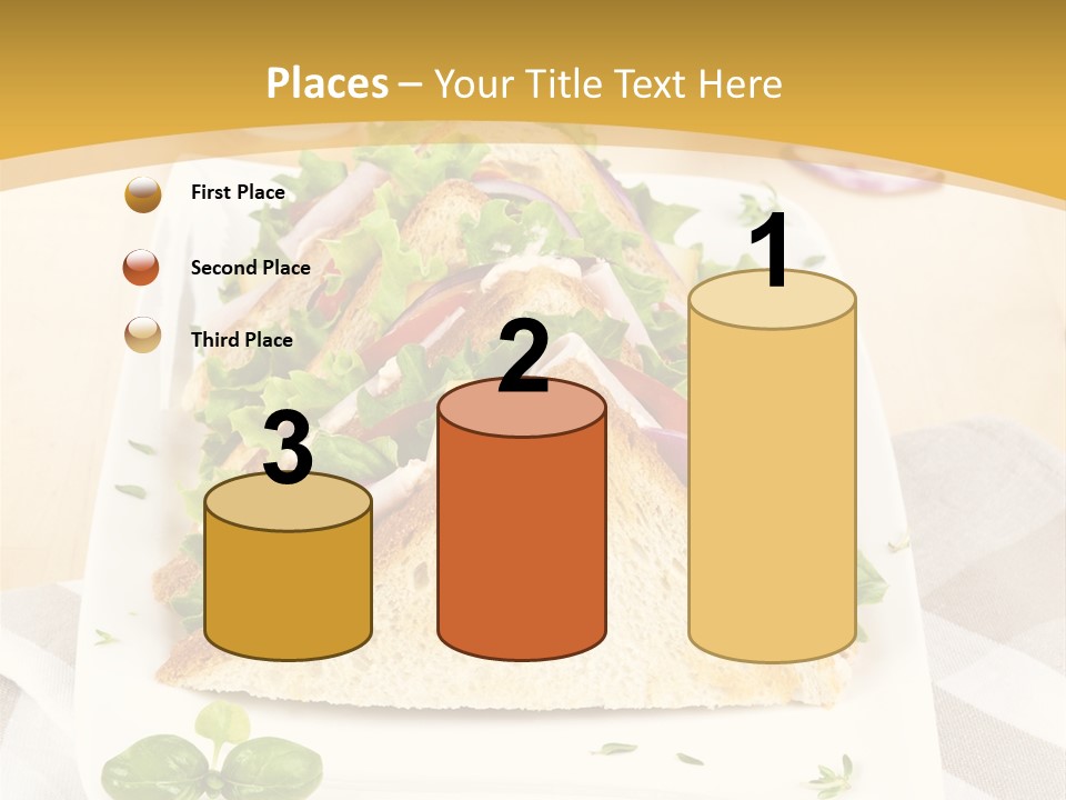 Ham Nobody Plate PowerPoint Template