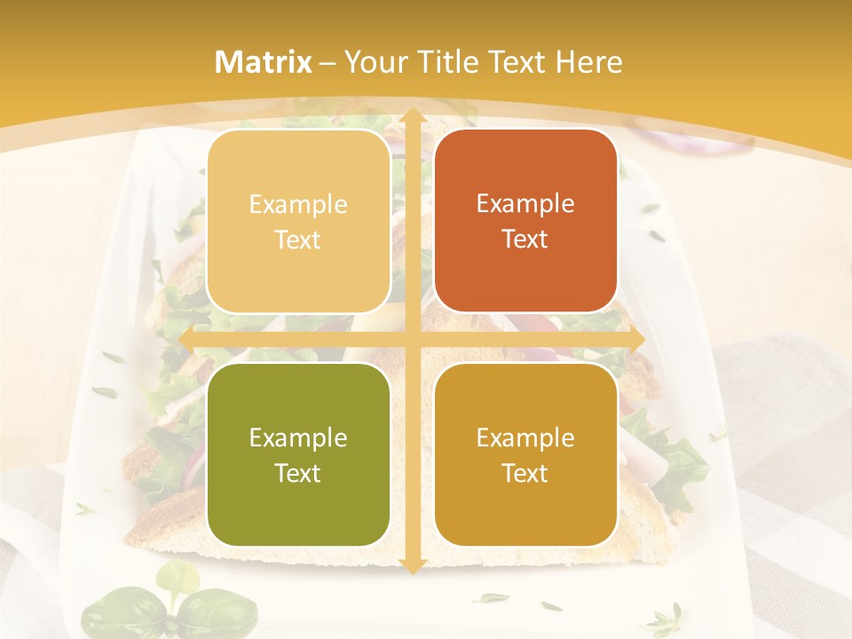 Ham Nobody Plate PowerPoint Template