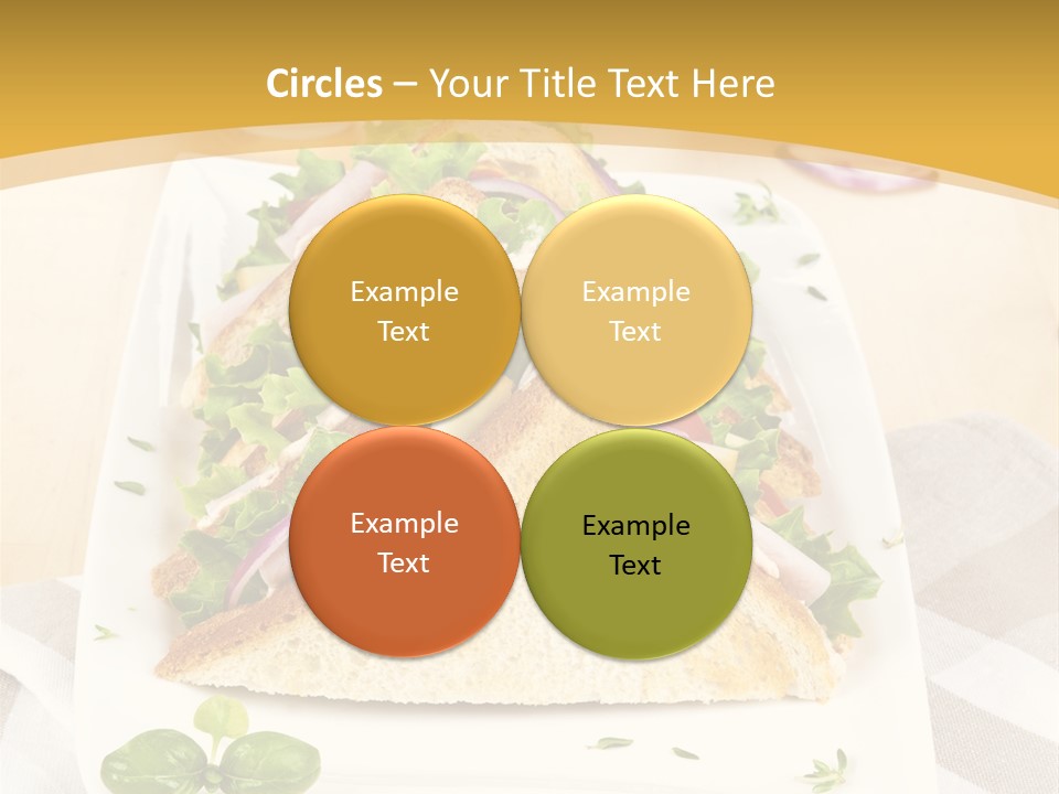 Ham Nobody Plate PowerPoint Template