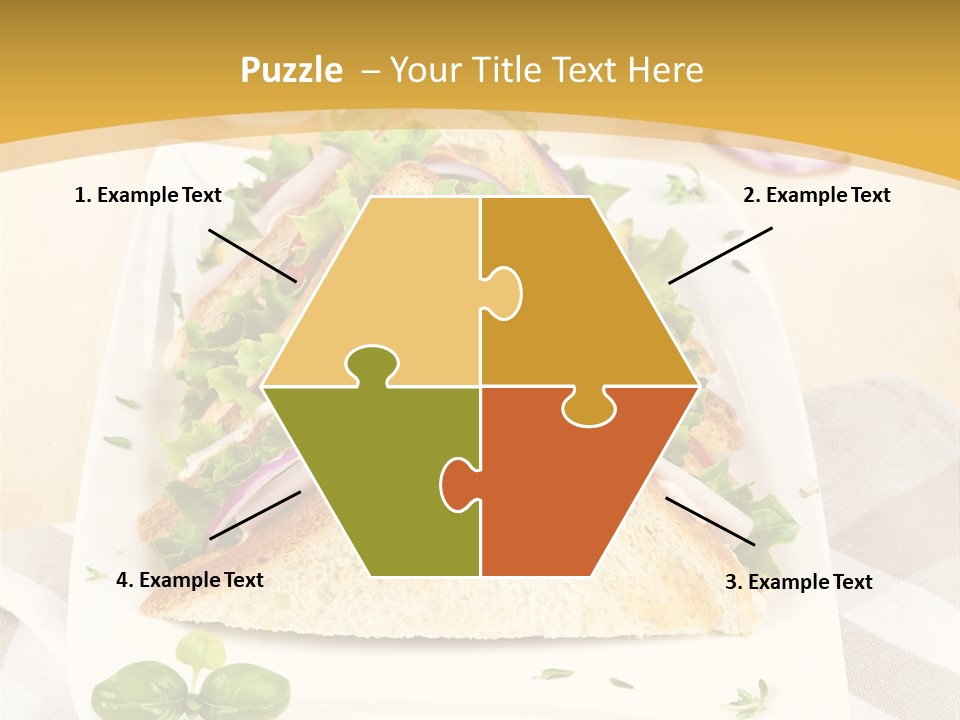 Ham Nobody Plate PowerPoint Template