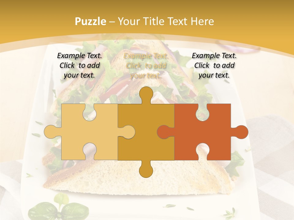 Ham Nobody Plate PowerPoint Template