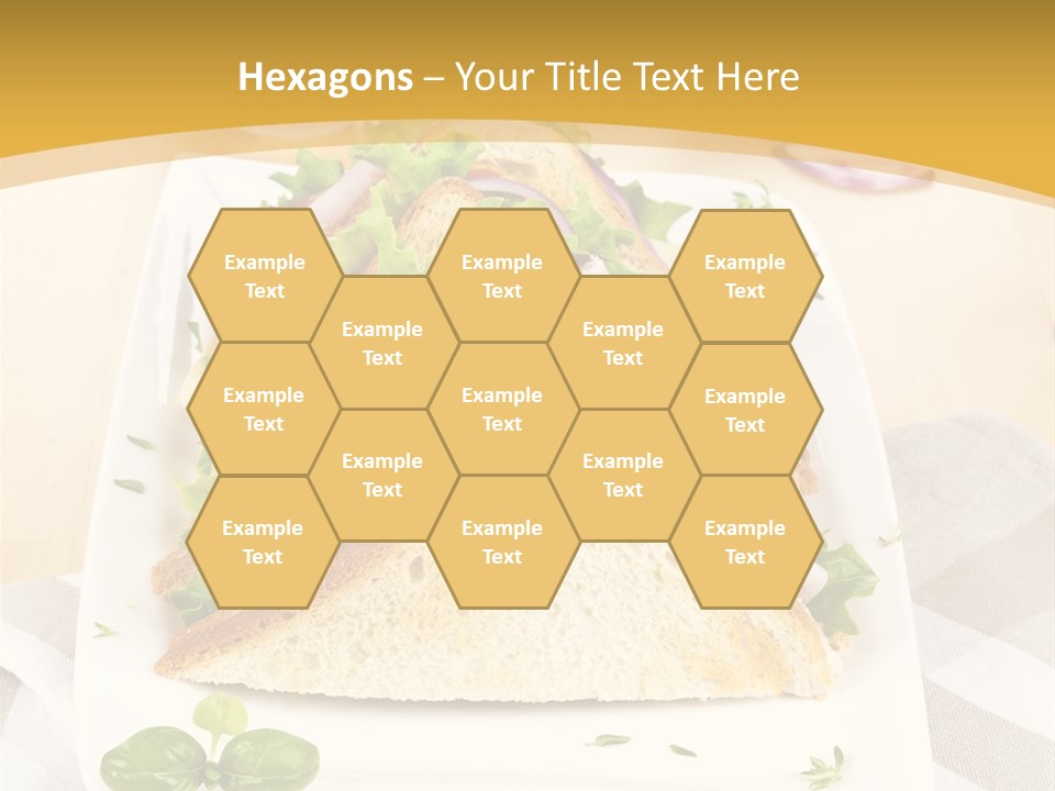 Ham Nobody Plate PowerPoint Template