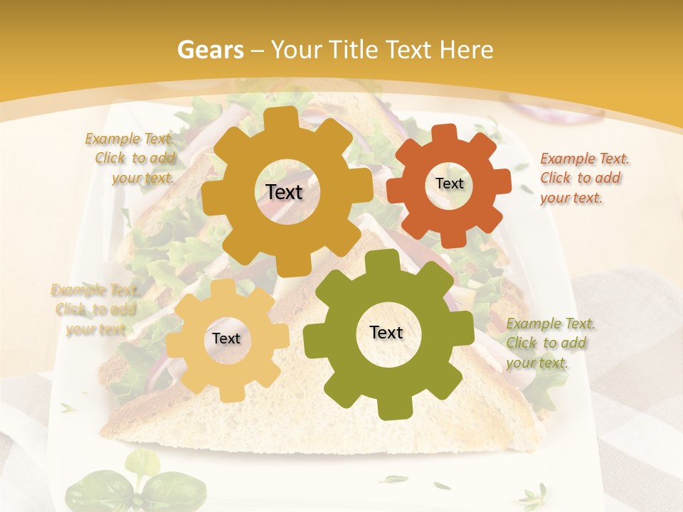 Ham Nobody Plate PowerPoint Template