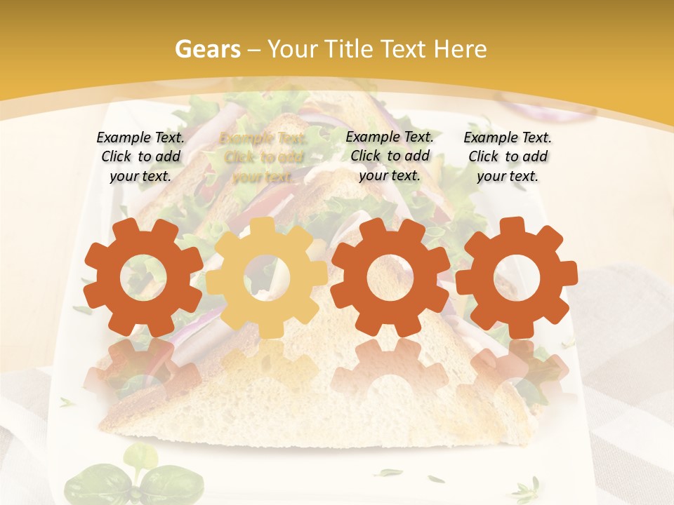 Ham Nobody Plate PowerPoint Template