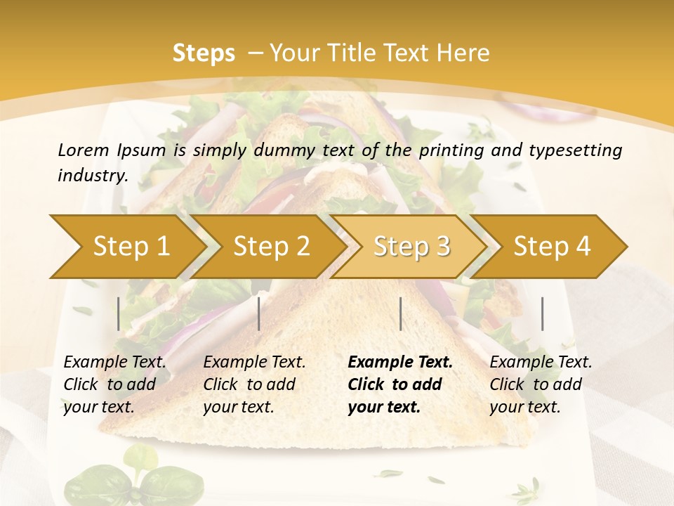 Ham Nobody Plate PowerPoint Template