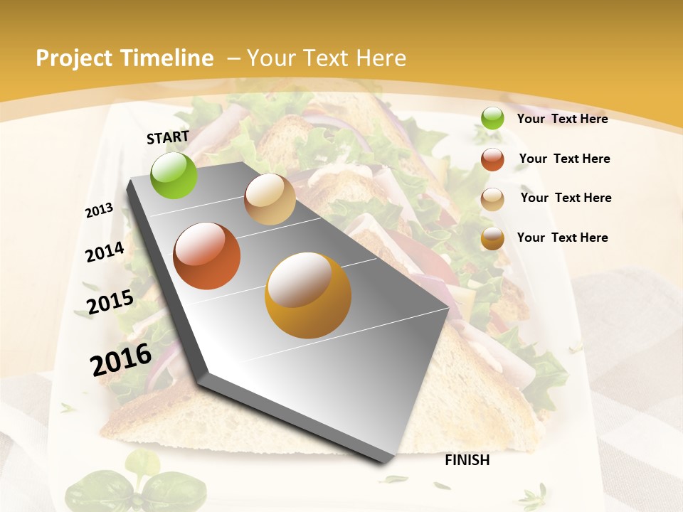 Ham Nobody Plate PowerPoint Template