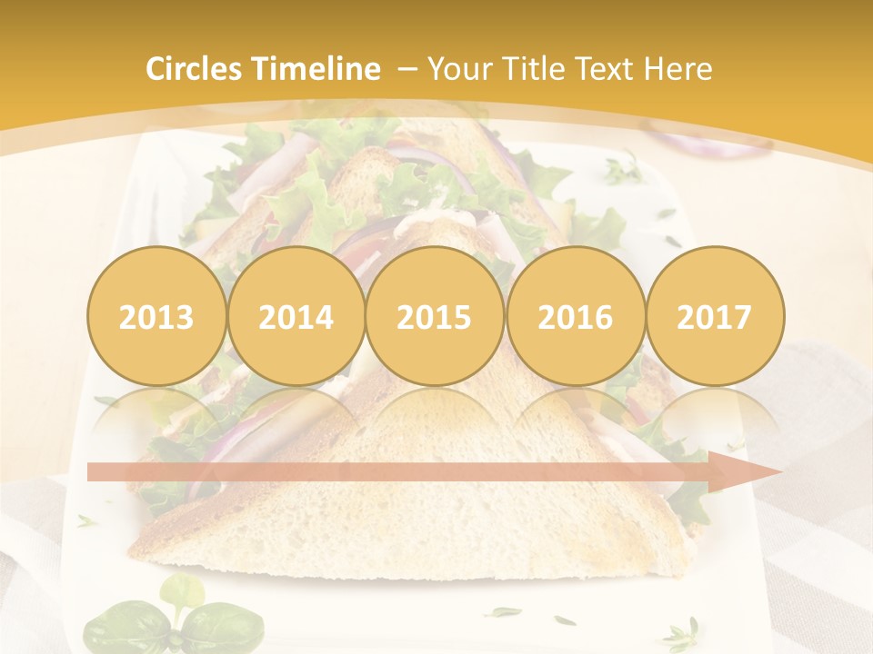 Ham Nobody Plate PowerPoint Template