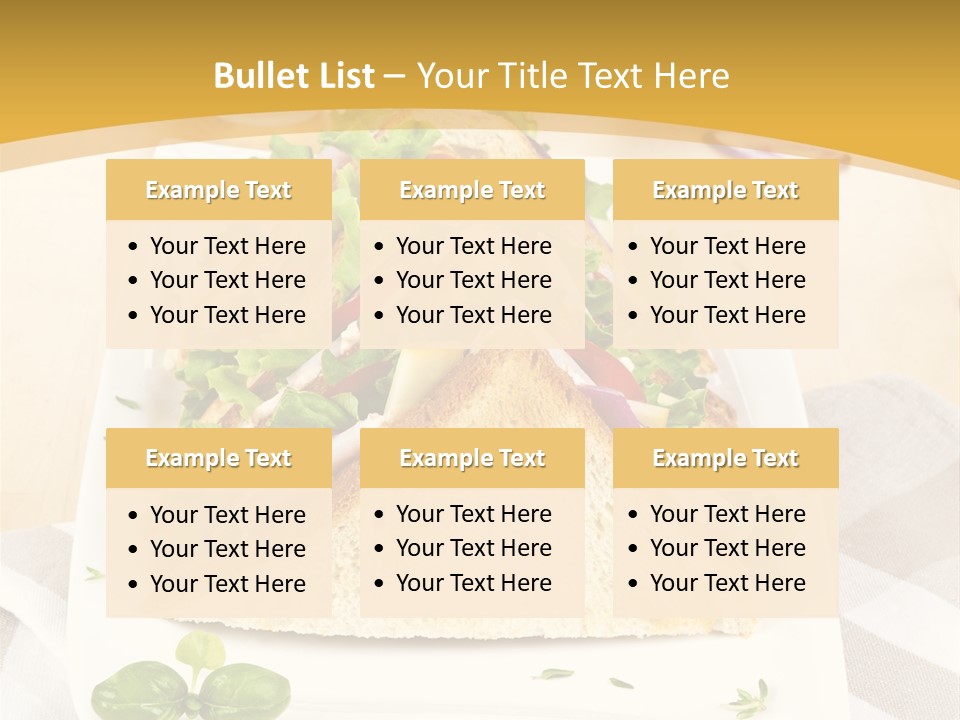 Ham Nobody Plate PowerPoint Template