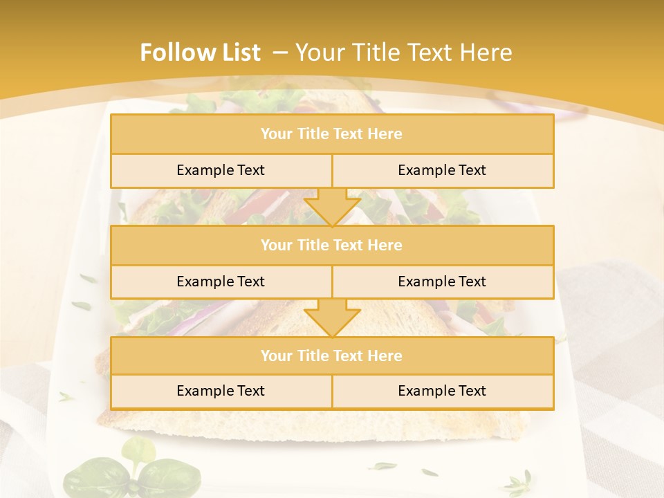 Ham Nobody Plate PowerPoint Template