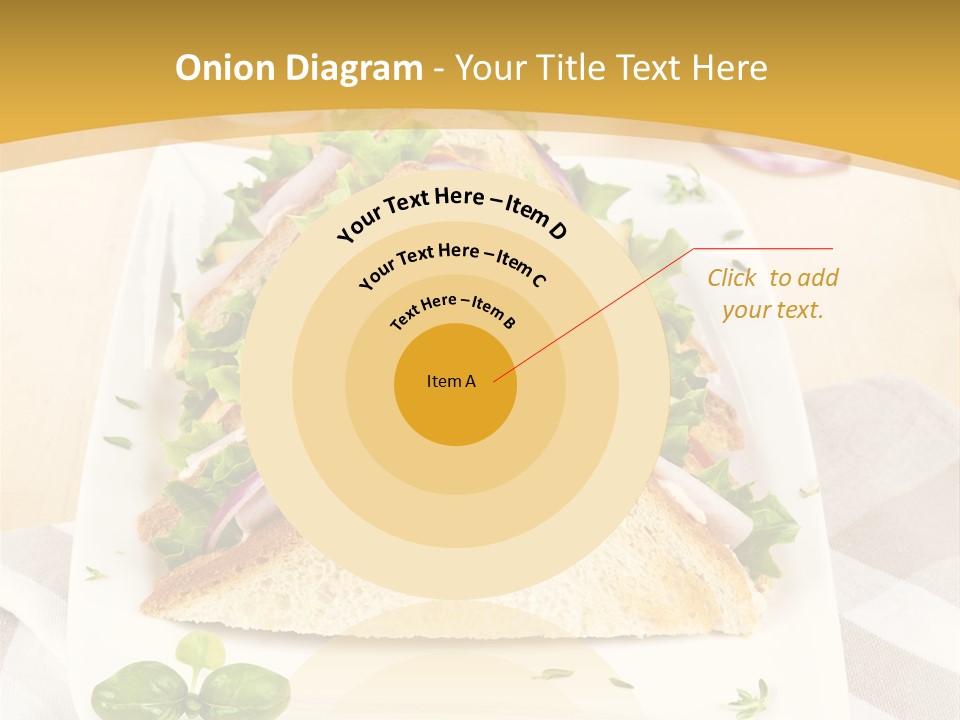 Ham Nobody Plate PowerPoint Template