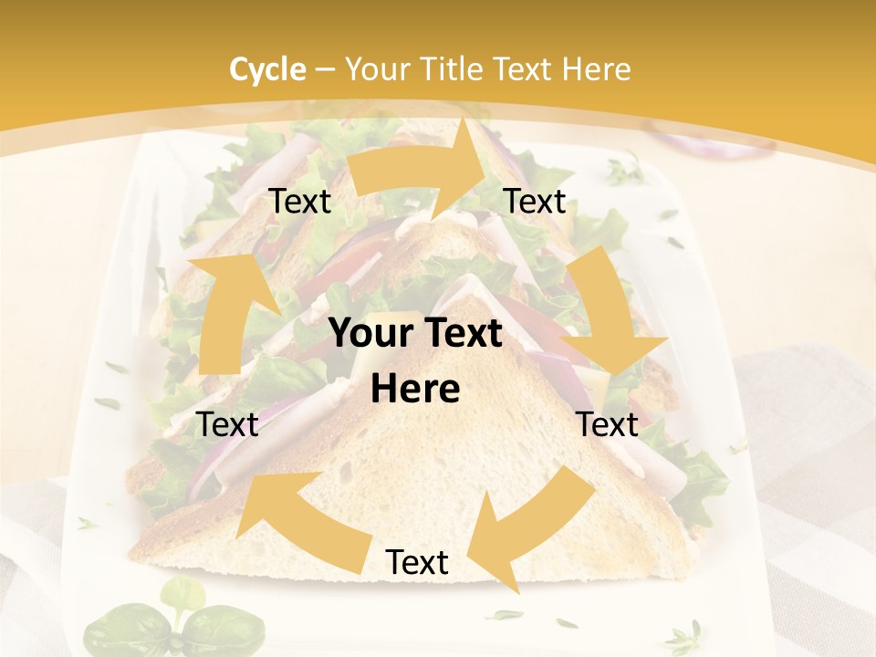Ham Nobody Plate PowerPoint Template