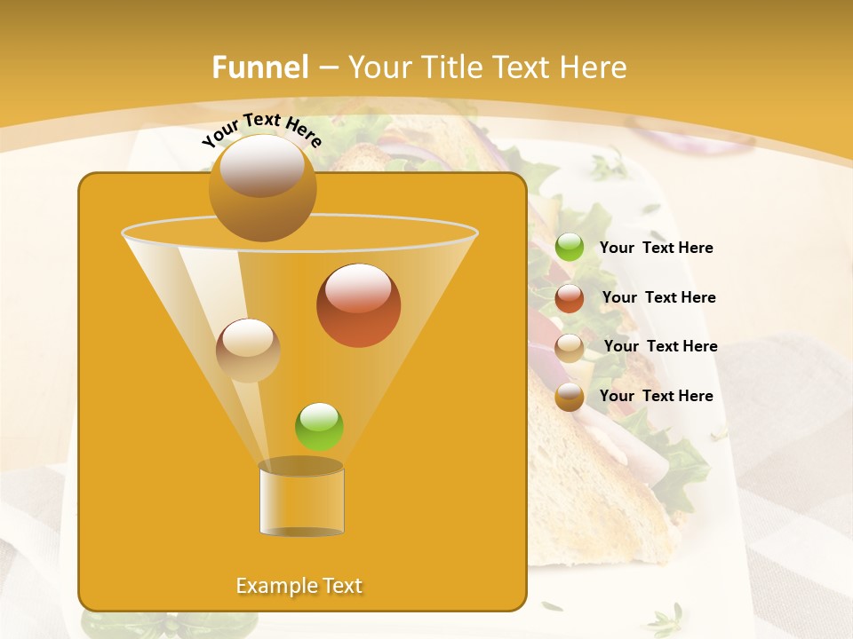 Ham Nobody Plate PowerPoint Template
