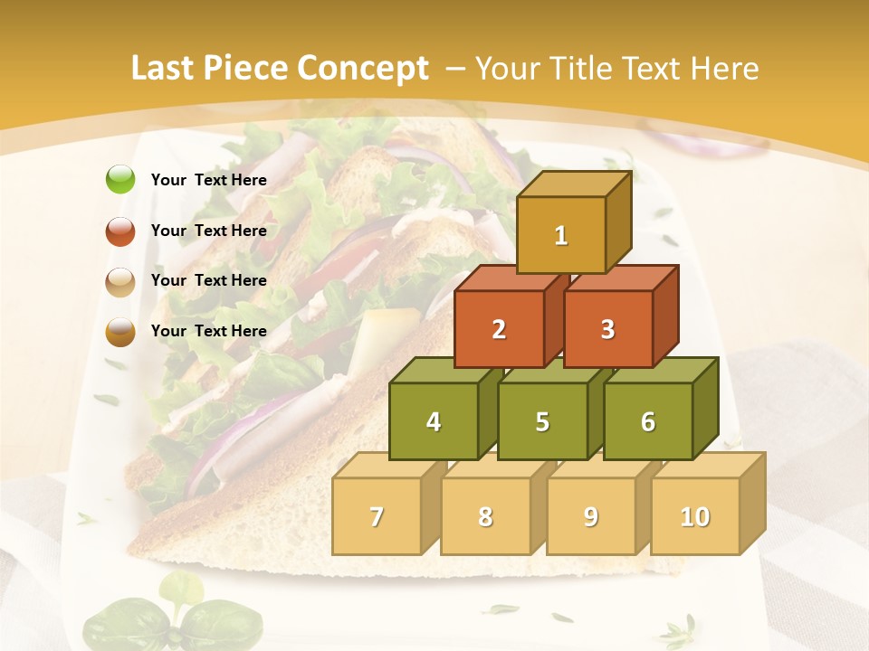 Ham Nobody Plate PowerPoint Template