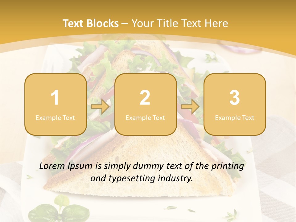 Ham Nobody Plate PowerPoint Template