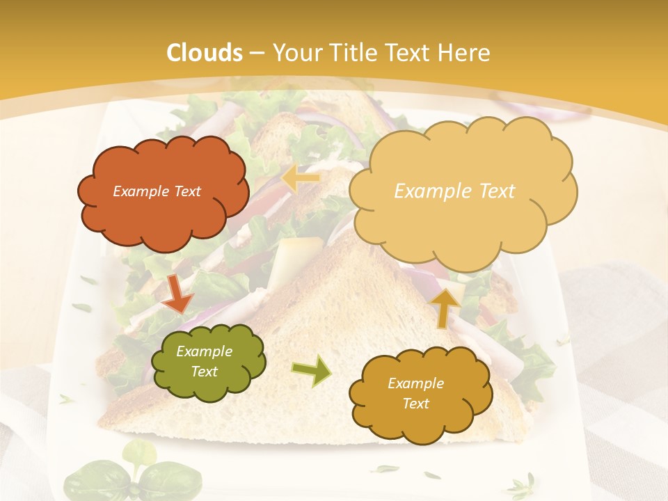 Ham Nobody Plate PowerPoint Template