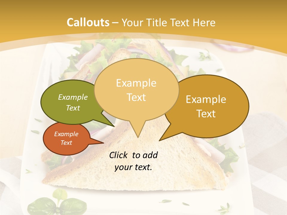 Ham Nobody Plate PowerPoint Template