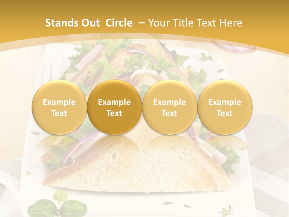 Ham Nobody Plate PowerPoint Template