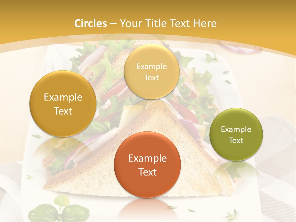 Ham Nobody Plate PowerPoint Template