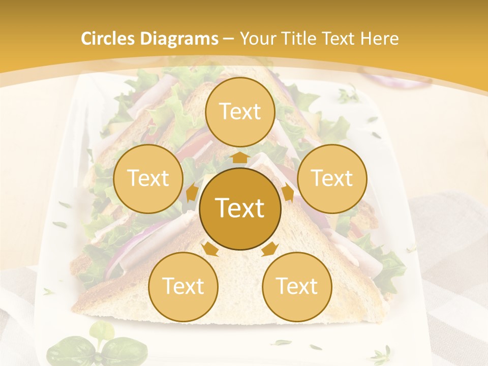 Ham Nobody Plate PowerPoint Template