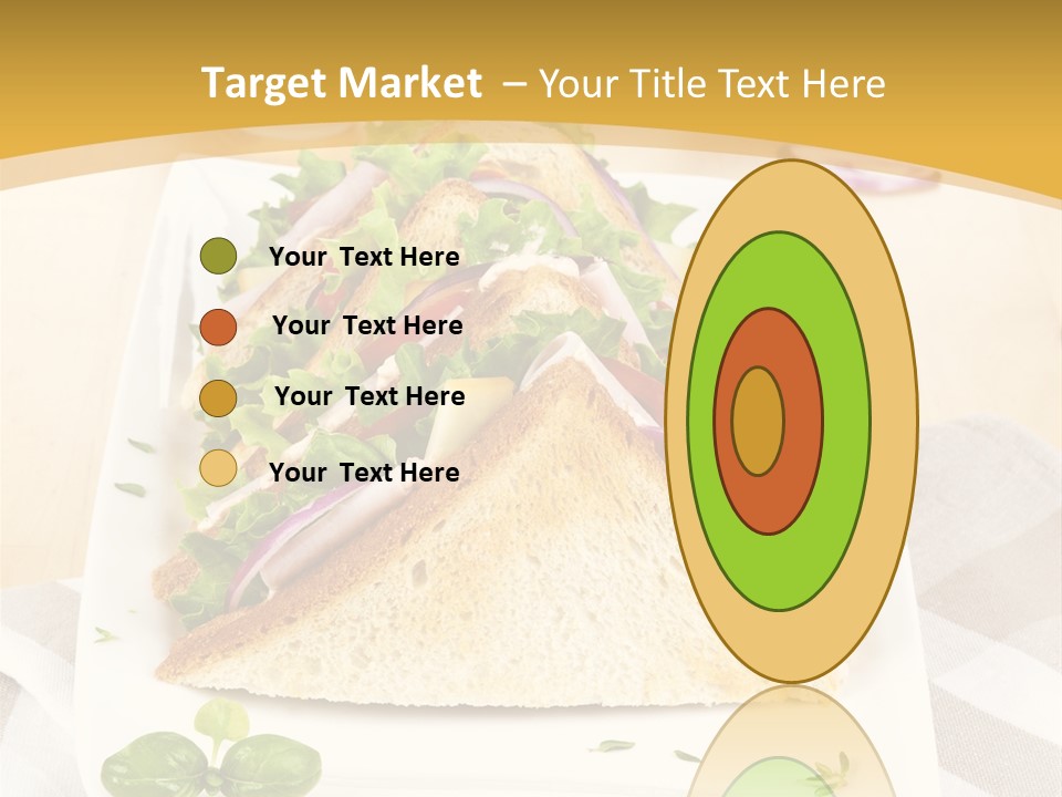 Ham Nobody Plate PowerPoint Template