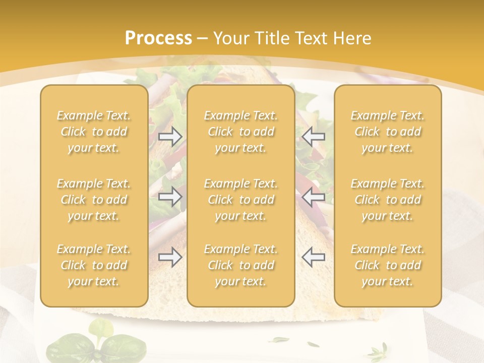 Ham Nobody Plate PowerPoint Template