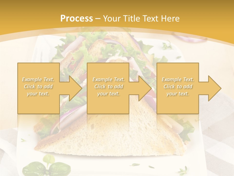 Ham Nobody Plate PowerPoint Template