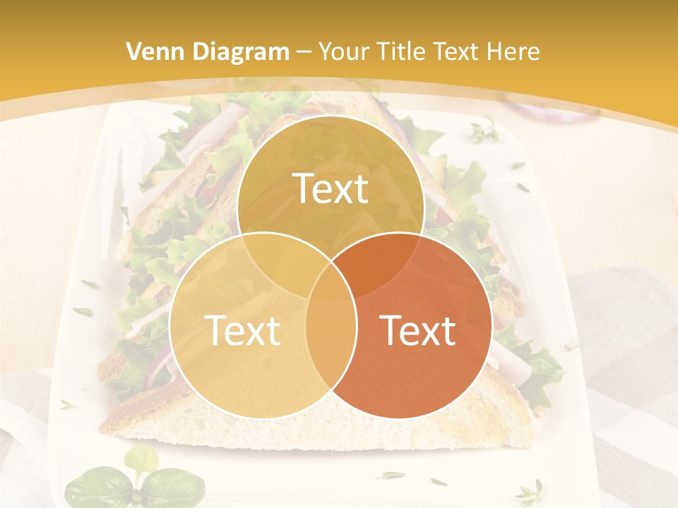 Ham Nobody Plate PowerPoint Template