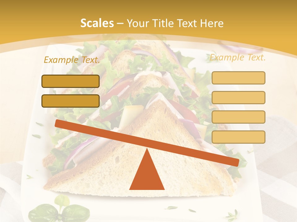 Ham Nobody Plate PowerPoint Template