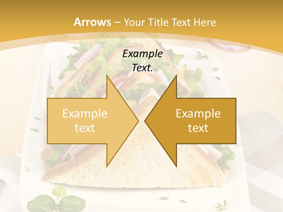 Ham Nobody Plate PowerPoint Template