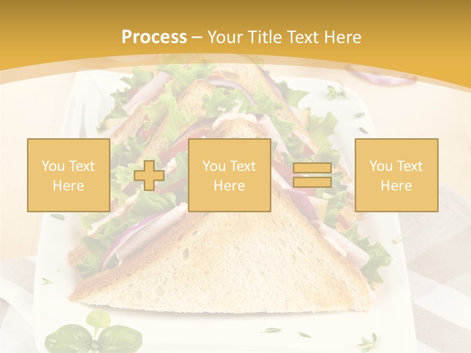 Ham Nobody Plate PowerPoint Template
