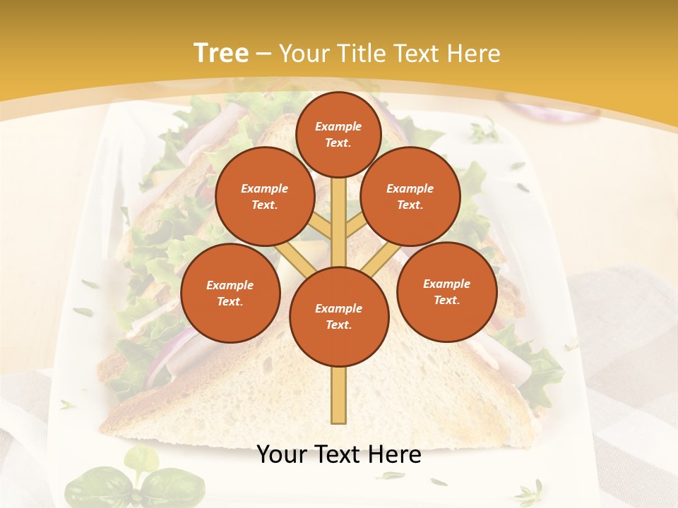 Ham Nobody Plate PowerPoint Template