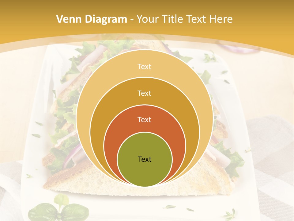 Ham Nobody Plate PowerPoint Template