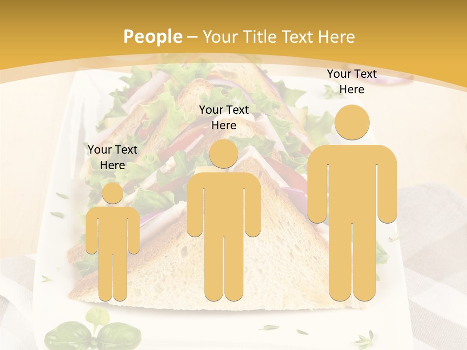 Ham Nobody Plate PowerPoint Template