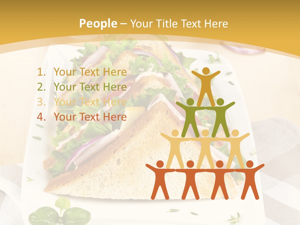 Ham Nobody Plate PowerPoint Template
