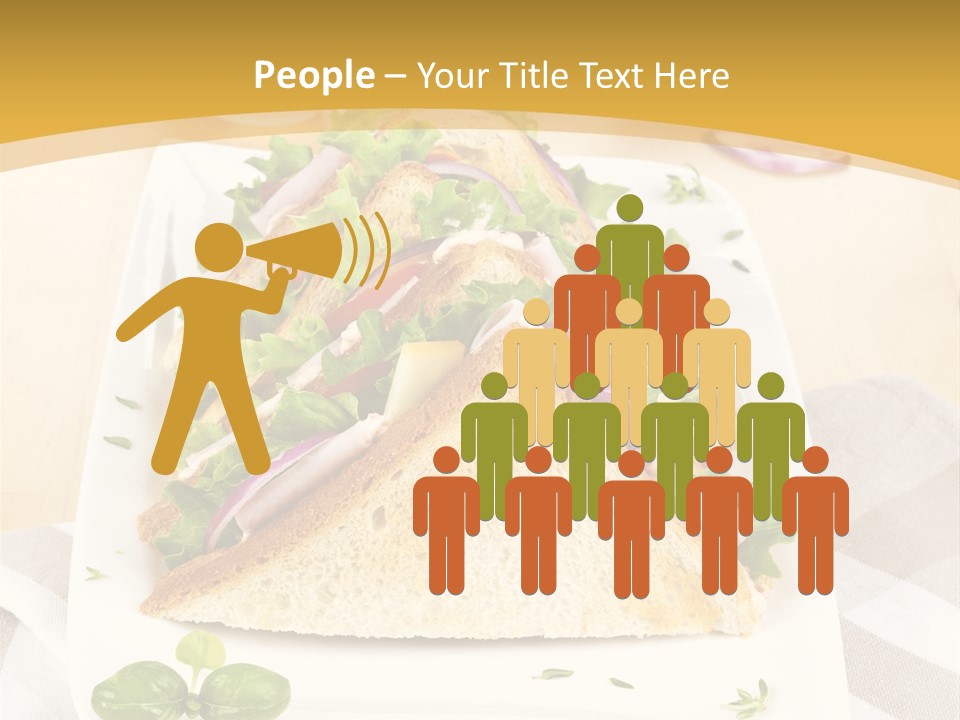 Ham Nobody Plate PowerPoint Template