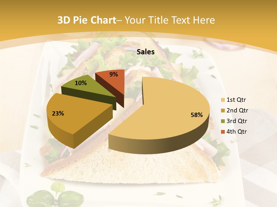 Ham Nobody Plate PowerPoint Template
