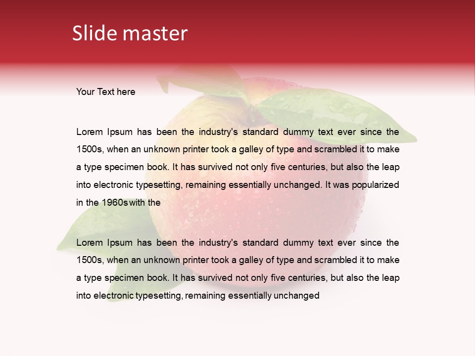 Water Natural Closeup PowerPoint Template