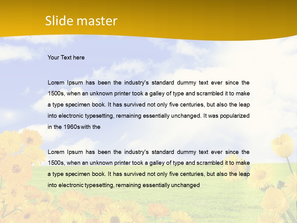 Gauge Foot Shadows PowerPoint Template