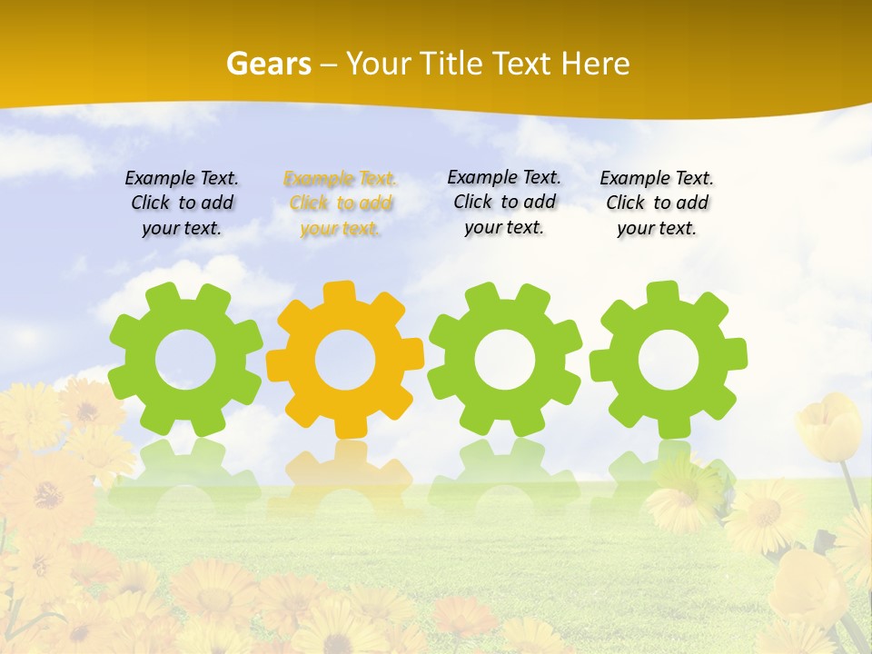 Gauge Foot Shadows PowerPoint Template