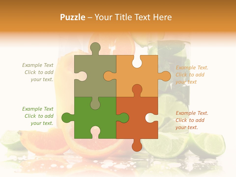 Serving Citric Lemon PowerPoint Template