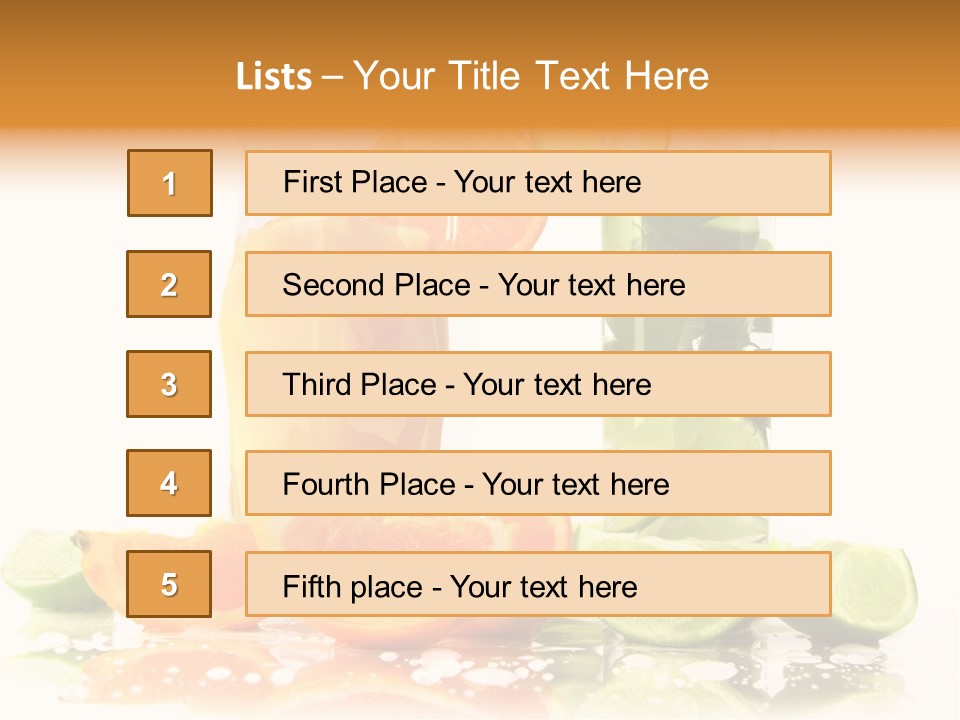 Serving Citric Lemon PowerPoint Template